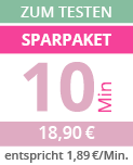 18,90 € (1,89 €/Min.) Minutenpaket über 10 Beratungsminuten