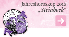 weiter zum Jahreshoroskop 2016 Steinbock