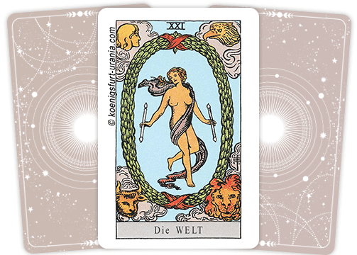 Die Tarotkarte „Die Welt“