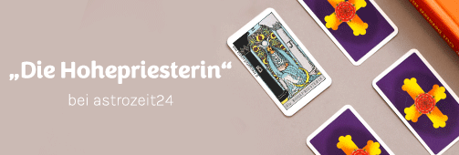 Tarotkarte Hohepriesterin bei astrozeit24