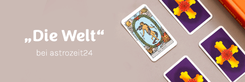 Tarotkarte Welt bei astrozeit24