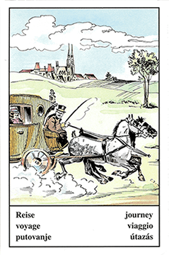 Motiv der Zigeunerkarte „Reise“ Motiv der Zigeunerkarte „Reise“