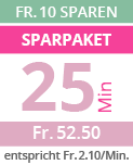 Fr. 52.90 (Fr. 2.12/Min.) Minutenpaket über 25 Beratungsminuten